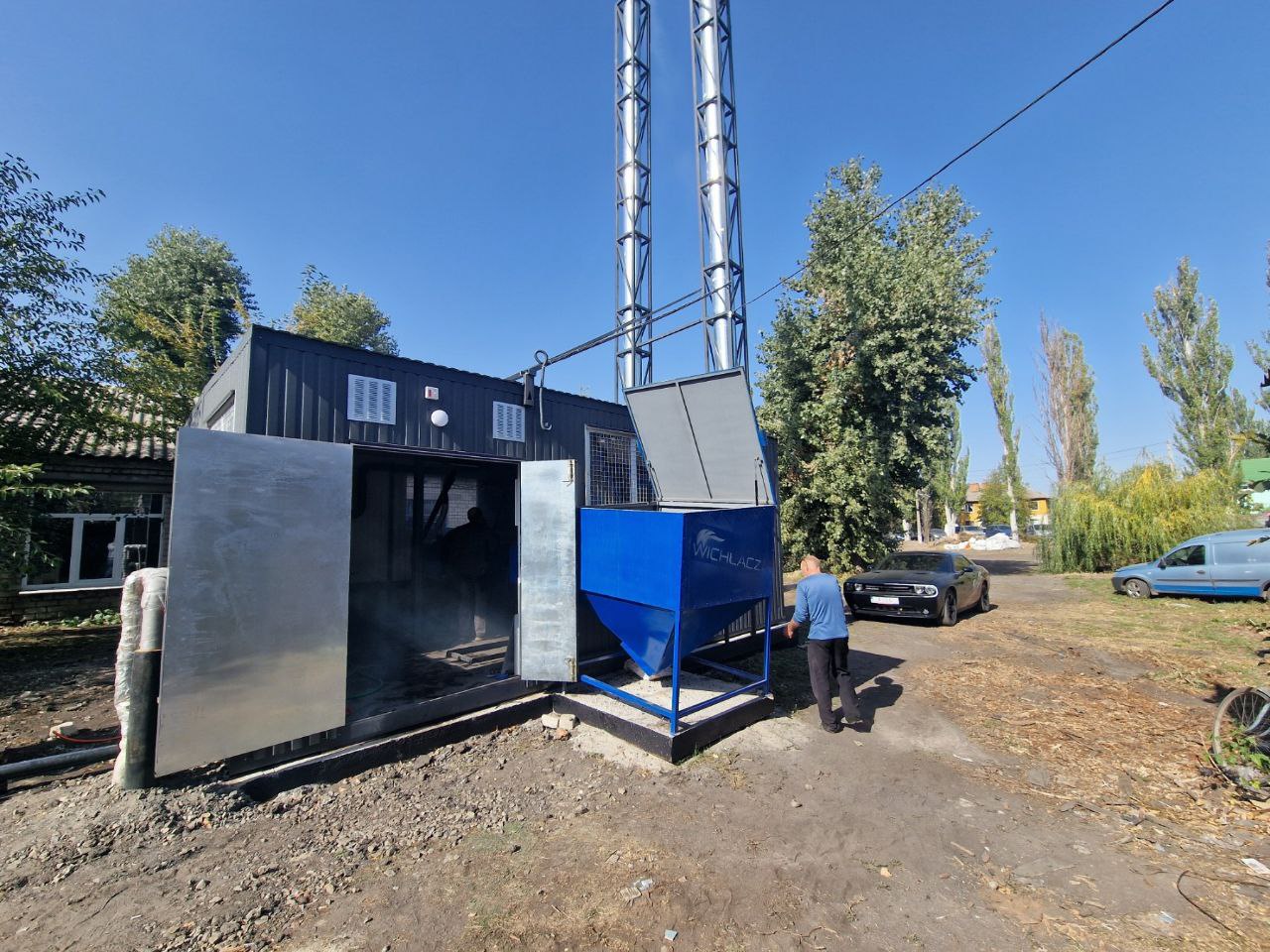 модульна котельня від Віхлач з автоматичною подачею палива