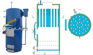 Парогенератор промисловий твердопаливний Wichlacz Wp 2000 kW 6 Bar
